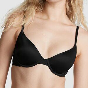 Victoria's Secret Black Bra with Molded Cups and Adjustable Straps